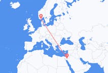 Flights from Aqaba, Jordan to Kristiansand, Norway