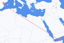 Vluchten van Bosaso, Somalië naar Valencia, Spanje