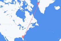 出发地 美国奥兰多目的地 格陵兰西西缪特的航班