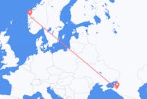 Flights from Krasnodar, Russia to Førde, Norway