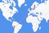 Vuelos de Arica, Chile a turkú, Finlandia