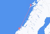 Flug frá Leknesi, Noregi til Molde, Noregi