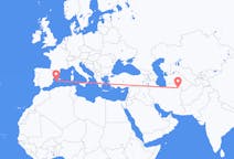 Flyreiser fra Mashhad, Iran til Ibiza, Spania