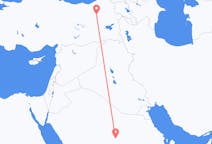 Vluchten van Al Qasim, Saoedi-Arabië naar Erzurum, Turkije
