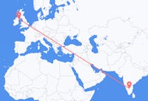 Flyreiser fra Bangalore, India til Belfast, Nord-Irland
