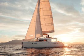 Coucher du soleil - croisière à la voile sur yacht catamaran, Réthymnon, Crète