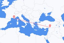 Fly fra Gaziantep til Toulon