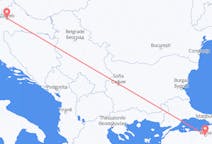 Fly fra Zagreb til Bursa