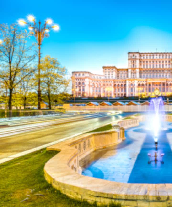Flights from the city of Reykjavik to the city of Bucharest