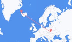 Flights from the city of Lviv, Ukraine to the city of Ísafjörður, Iceland