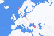 Flyreiser fra Diyarbakir, Tyrkia til Molde, Norge