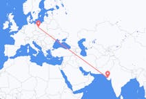 Flights from Jamnagar, India to Poznań, Poland