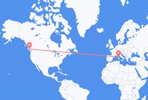 Flyreiser fra Campbell River, Canada til Figari, Frankrike