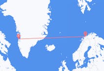 Vols d’Aasiaat, le Groenland vers Tromso, Norvège