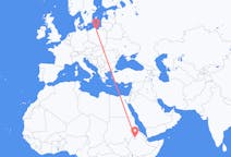 Flyreiser fra Gonder, Etiopia til Gdańsk, Polen