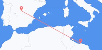 Flights from Libya to Spain