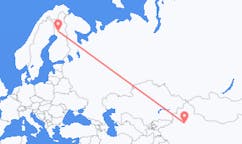 出发地 中国库尔勒目的地 芬兰罗瓦涅米的航班