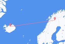 Flights from Akureyri, Iceland to Kiruna, Sweden
