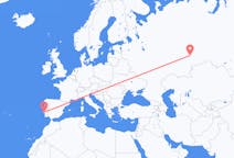 Vluchten van Jekaterinenburg, Rusland naar Lissabon, Portugal