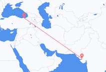 Flyreiser fra Kandla, India til Trabzon, Tyrkia