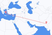 파키스탄 수쿠르에서 출발해 그리스 파리키아로(으)로 가는 항공편