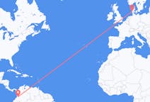 Flyrejser fra Santiago de Cali, Colombia til Esbjerg, Danmark