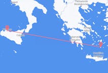 Flights from Santorini, Greece to Palermo, Italy