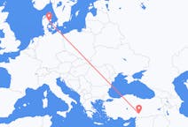 Flights from Kahramanmaraş, Turkey to Aarhus, Denmark