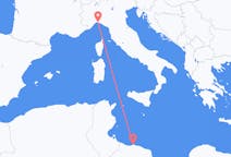 Flyg från Tripoli till Genua