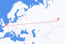 Vols depuis la ville de Krasnoïarsk vers la ville de Bruxelles