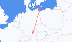 Flyreiser fra Heringsdorf, Tyskland til München, Tyskland