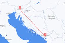 Flights from Ljubljana to Podgorica