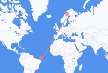 Flights from Natal, Brazil to Lycksele, Sweden
