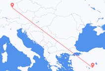Flyg från Konya, Turkiet till Nürnberg, Tyskland