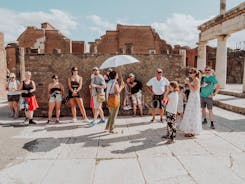 Pompeii liten gruppe tur med en arkeolog