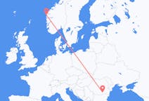 出发地 挪威出发地 弗盧勒目的地 罗马尼亚布加勒斯特的航班