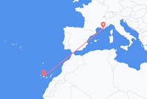 Flyg från Teneriffa till Toulon