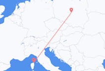 Flights from Bastia, France to Łódź, Poland