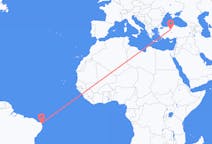 Flights from Natal, Brazil to Ankara, Turkey