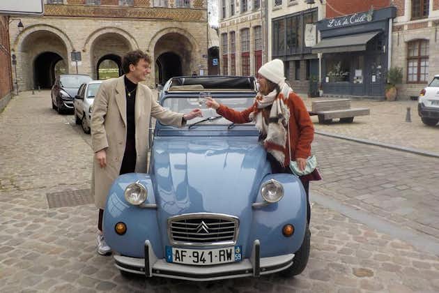 Privat Lille Tour med Classic Convertible 2CV med Champagne