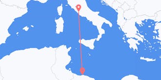 Flights from Libya to Italy