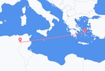 Vluchten van Tebessa, Algerije naar Mykonos, Griekenland