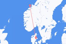 Vols depuis la ville d'Aarhus vers la ville de Kristiansund