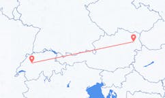 Flyreiser fra Bern, Sveits til Vienna, Østerrike