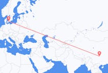 Flights from Chongqing to Copenhagen