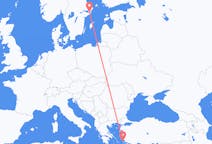 Flyreiser fra Leros, til Stockholm