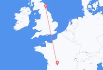 Flights from Brive-la-Gaillarde, France to Newcastle upon Tyne, England