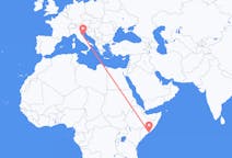 Flyreiser fra Mogadishu, Somalia til Ancona, Italia