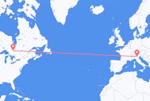 Flyreiser fra Timmins, Canada til Verona, Italia
