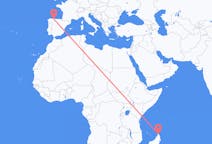 马达加斯加出发地 安齊拉納納飞往马达加斯加飞往 圣地亚哥德尔蒙特的航班